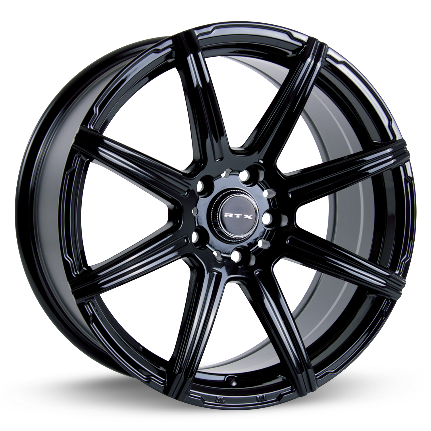 RTX COMPASS GLOSS BLACK WHEELS | 15X6.5 | 5X114.3 | OFFSET: 38MM | CB: 73.1MM