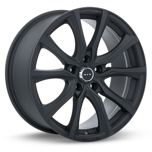 RTX CONTOUR MATTE BLACK WHEELS | 15X6.5 | 5X114.3 | OFFSET: 40MM | CB: 73.1MM