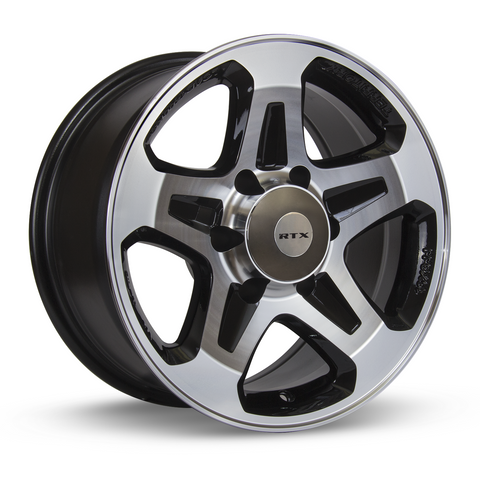 RTX COURIER BLACK MACHINED WHEELS | 16X7 | 6X130 | OFFSET: 30MM | CB: 84.1MM