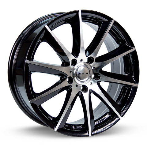 RTX DYNAMO BLACK MACHINED WHEELS | 15X6.5 | 4X100 | OFFSET: 38MM | CB: 73.1MM