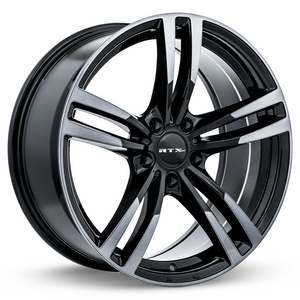 RTX GRAZ BLACK MACHINED GREY WHEELS | 18X9 | 5X112 | OFFSET: 40MM | CB: 66.6MM