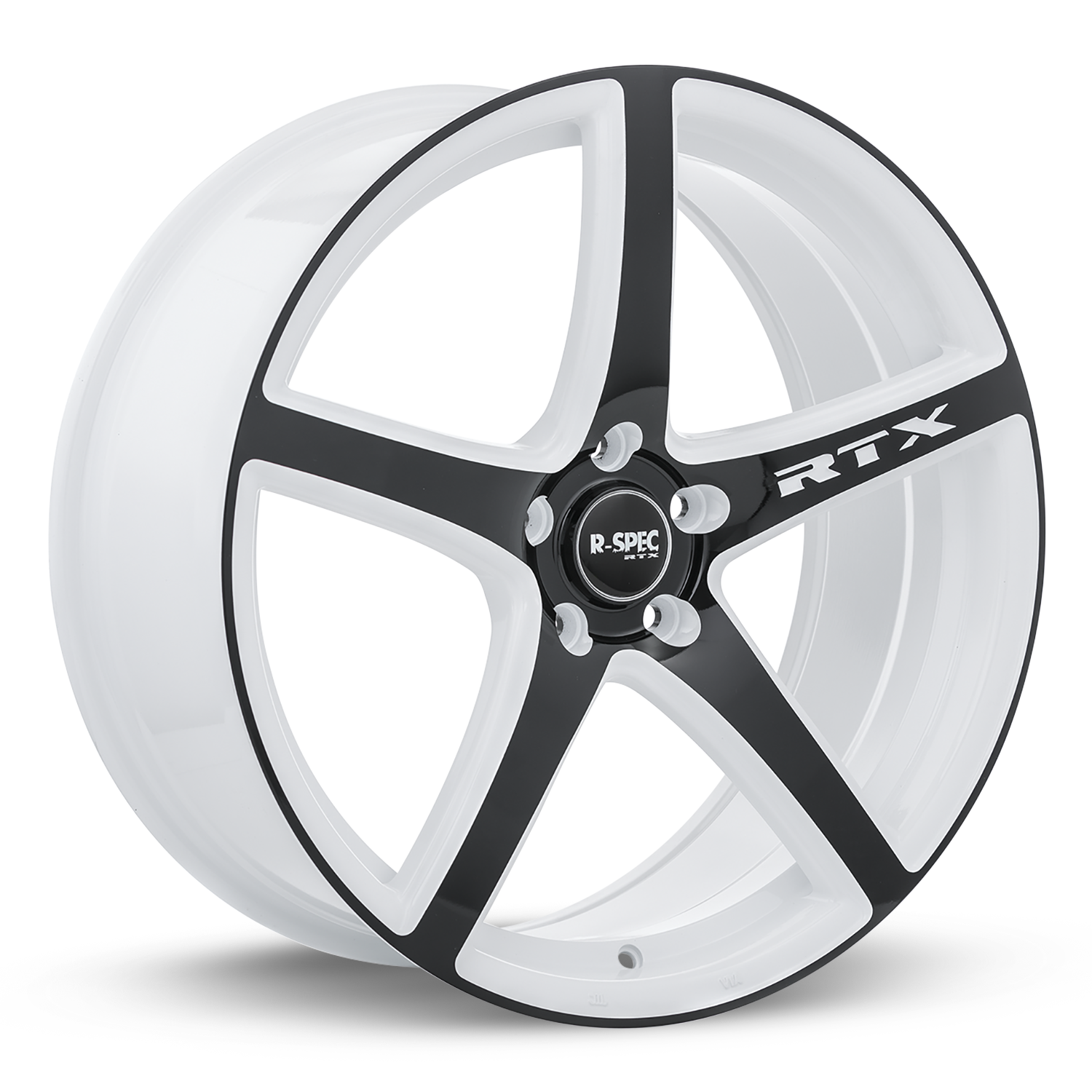 RTX ILLUSION WHITE AND BLACK WHEELS | 18X8 | 5X114.3 | OFFSET: 45MM | CB: 73.1MM