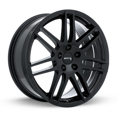 RTX INGOLSTADT GLOSS BLACK WHEELS | 17X7.5 | 5X112 | OFFSET: 35MM | CB: 66.6MM