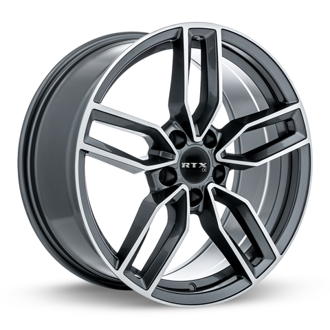 RTX KEMPTEN SATIN BLACK WITH MACHINED FACE WHEELS | 19X8 | 5X112 | OFFSET: 35MM | CB: 66.6MM