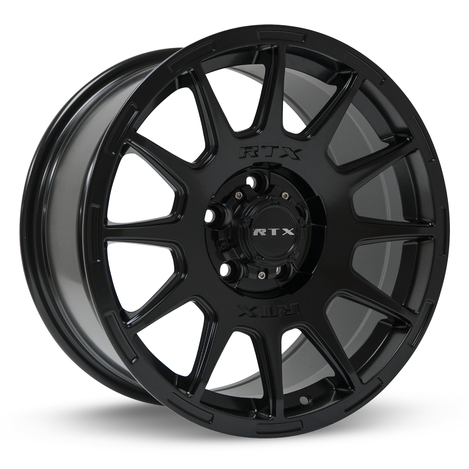 RTX MINI BAJA SATIN BLACK WHEELS | 17X8.5 | 5X114.3 | OFFSET: 35MM | CB: 73.1MM