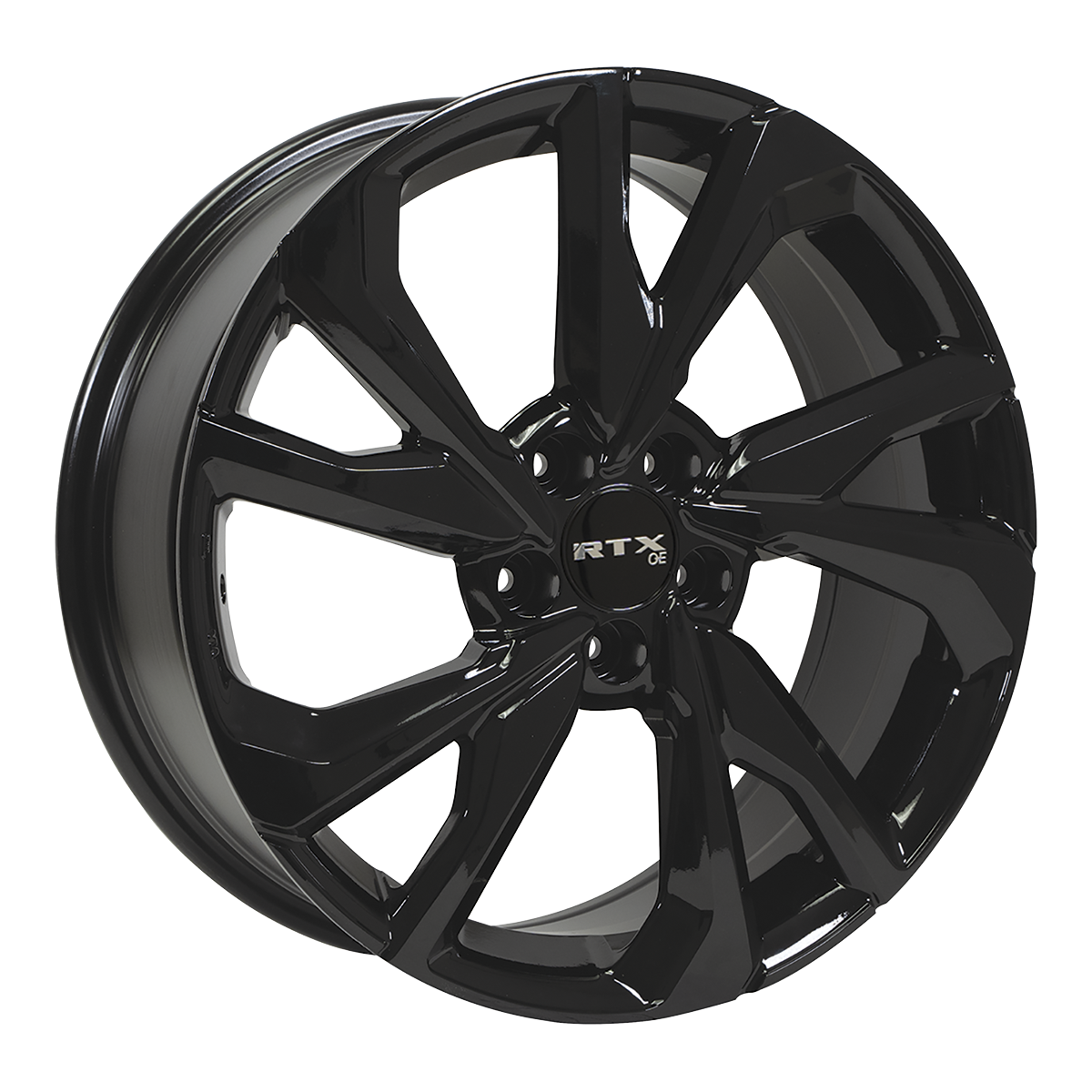 RTX NIKKO GLOSS BLACK WHEELS | 17X7.5 | 5X114.3 | OFFSET: 42MM | CB: 64.1MM