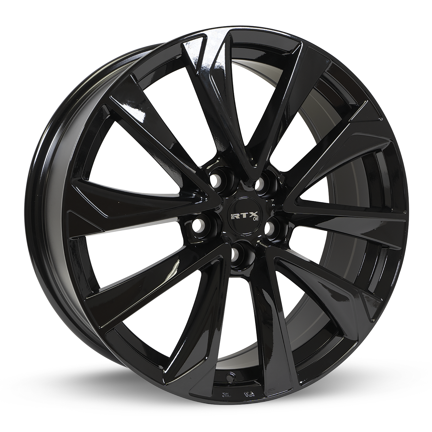 RTX NODA GLOSS BLACK WHEELS | 18X7.5 | 5X114.3 | OFFSET: 45MM | CB: 60.1MM