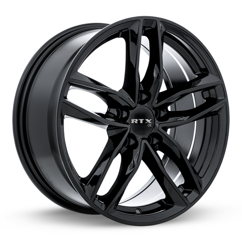 RTX NUREMBERG GLOSS BLACK WHEELS | 18X8 | 5X112 | OFFSET: 35MM | CB: 66.6MM