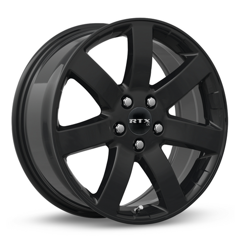 RTX NAGANO GLOSS BLACK WHEELS | 17X7.5 | 5X114.3 | OFFSET: 45MM | CB: 64.1MM