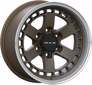 RTX OZARK SATIN BRONZE MACHINED LIP WHEELS | 18X9 | 6X135 | OFFSET: 0MM | CB: 87.1MM