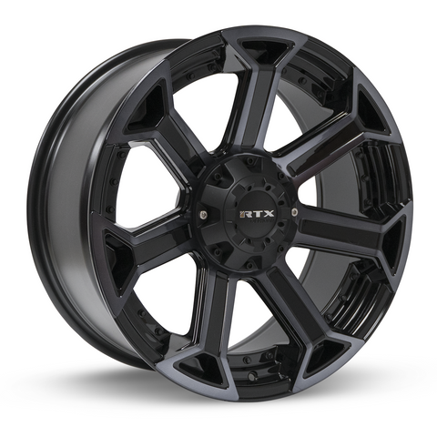 RTX PEAK BLACK MACHINED GREY WHEELS | 20X10 | 6X135/139.7 | OFFSET: -18MM | CB: 87.1MM