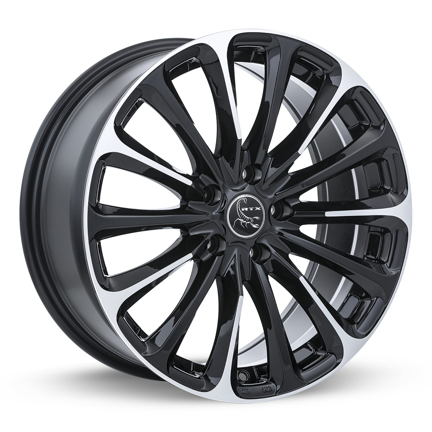 RTX POISON BLACK MACHINED WHEELS | 16X7 | 5X114.3 | OFFSET: 42MM | CB: 73.1MM