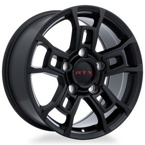 RTX RAINIER SATIN BLACK WHEELS | 18X8.5 | 5X150 | OFFSET: 45MM | CB: 110.1MM