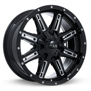 RTX RAVINE BLACK MILLED WHEELS | 18X9 | 6X139.7 | OFFSET: 0MM | CB: 106.1MM