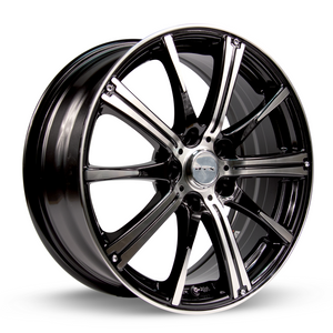 RTX SPARK BLACK MACHINED WHEELS | 17X7 | 5X114.3 | OFFSET: 45MM | CB: 73.1MM