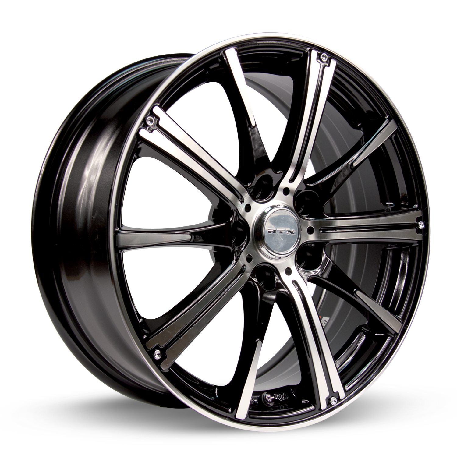 RTX SPARK BLACK MACHINED WHEELS | 15X6 | 4X100 | OFFSET: 45MM | CB: 73.1MM