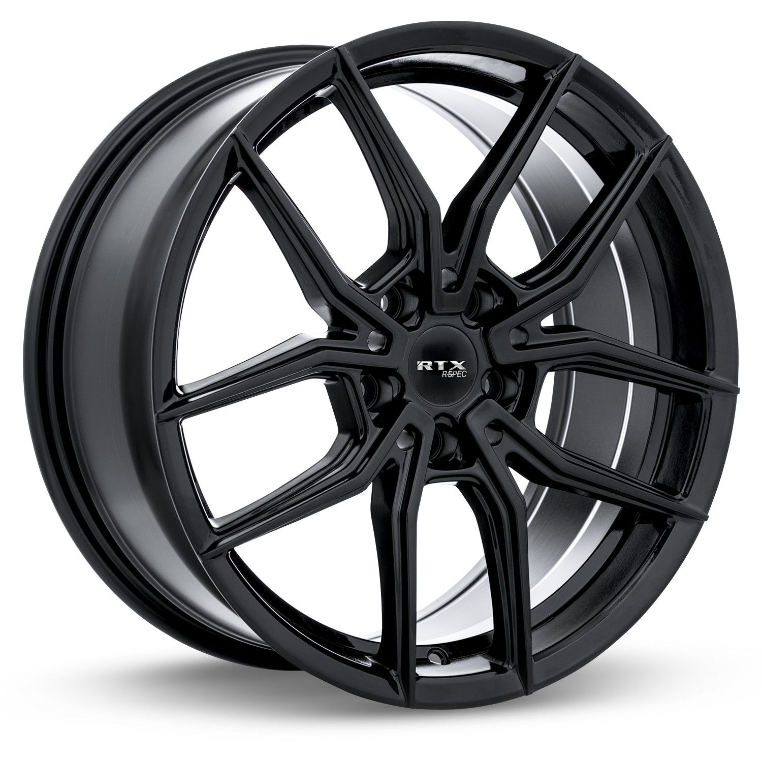 RTX SW05 GLOSS BLACK WHEELS | 18X8 | 5X114.3 | OFFSET: 42MM | CB: 73.1MM