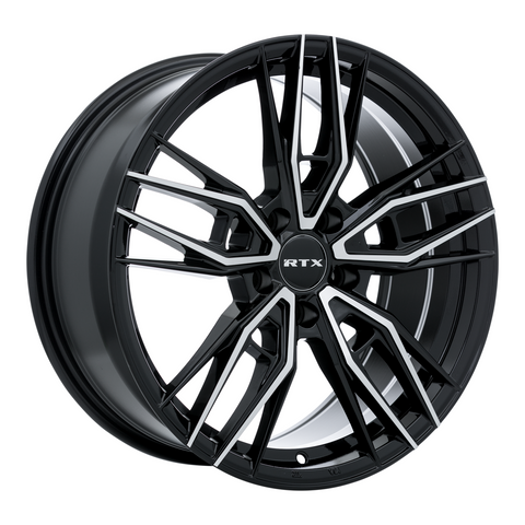 RTX SCEPTER GLOSS BLACK AND MACHINED WHEELS | 17X7.5 | 5X114.3 | OFFSET: 40MM | CB: 73.1MM