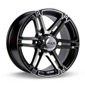 RTX SLATE BLACK MACHINED WHEELS | 17X8 | 6X139.7 | OFFSET: 25MM | CB: 106.1MM