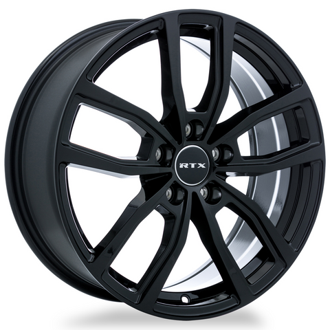 RTX SOLSTICE GLOSS BLACK WHEELS | 17X7 | 5X114.3 | OFFSET: 38MM | CB: 60.1MM