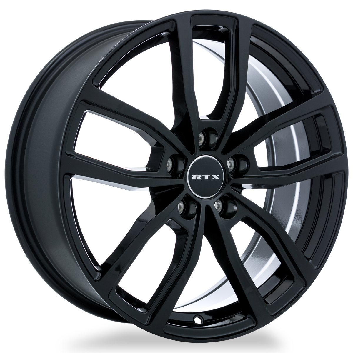 RTX SOLSTICE GLOSS BLACK WHEELS | 18X7.5 | 5X114.3 | OFFSET: 35MM | CB: 66.1MM