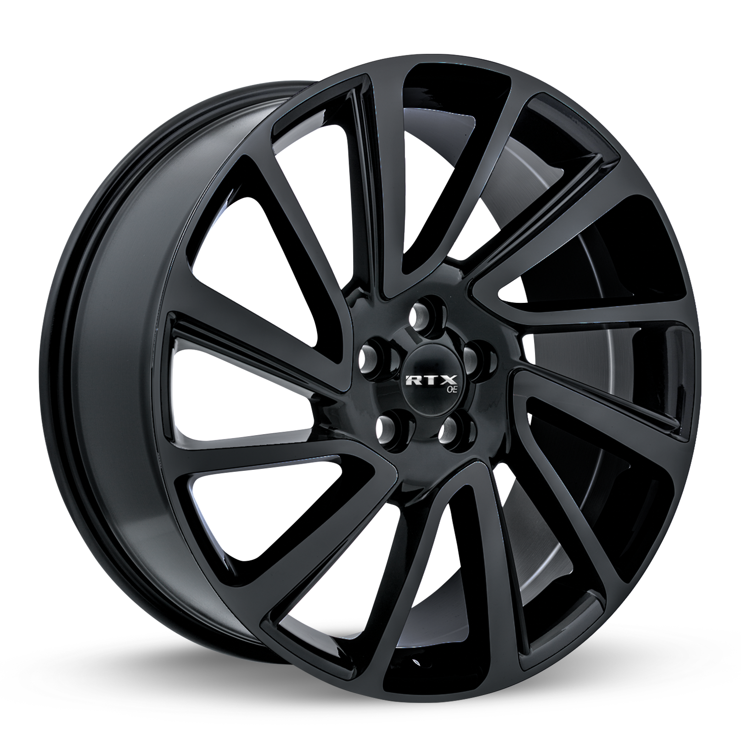 RTX STERLING SATIN BLACK WHEELS | 20X8.5 | 5X108 | OFFSET: 45MM | CB: 63.4MM