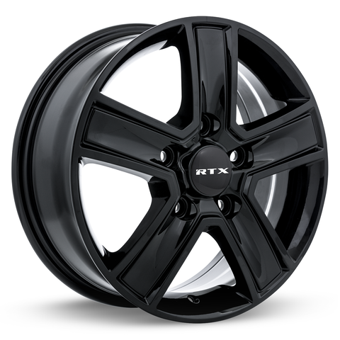 RTX TRANSIT GLOSS BLACK WHEELS | 16X6.5 | 5X130 | OFFSET: 60MM | CB: 78.1MM