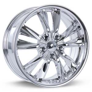 RTX TWIST CHROME (PVD) WHEELS | 17X7 | 5X114.3 | OFFSET: 40MM | CB: 73.1MM