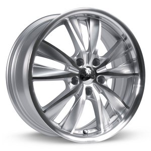 RTX TWIST SILVER WITH MACHINED WHEELS | 17X7 | 5X114.3 | OFFSET: 40MM | CB: 73.1MM