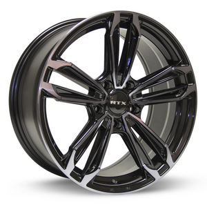 RTX ULTRA 5 BLACK MACHINED GREY WHEELS | 18X8 | 5X112 | OFFSET: 35MM | CB: 66.6MM