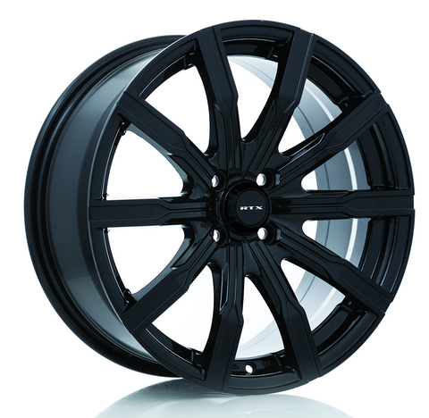 RTX VANE GLOSS BLACK WHEELS | 16X7 | 5X114.3 | OFFSET: 40MM | CB: 73.1MM