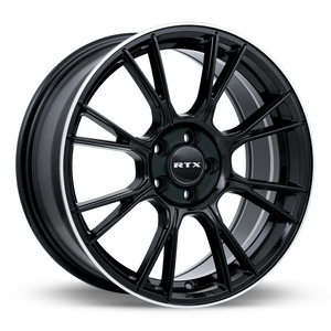 RTX VAPOR BLACK MACHINED WHEELS | 18X8 | 5X114.3 | OFFSET: 40MM | CB: 73.1MM