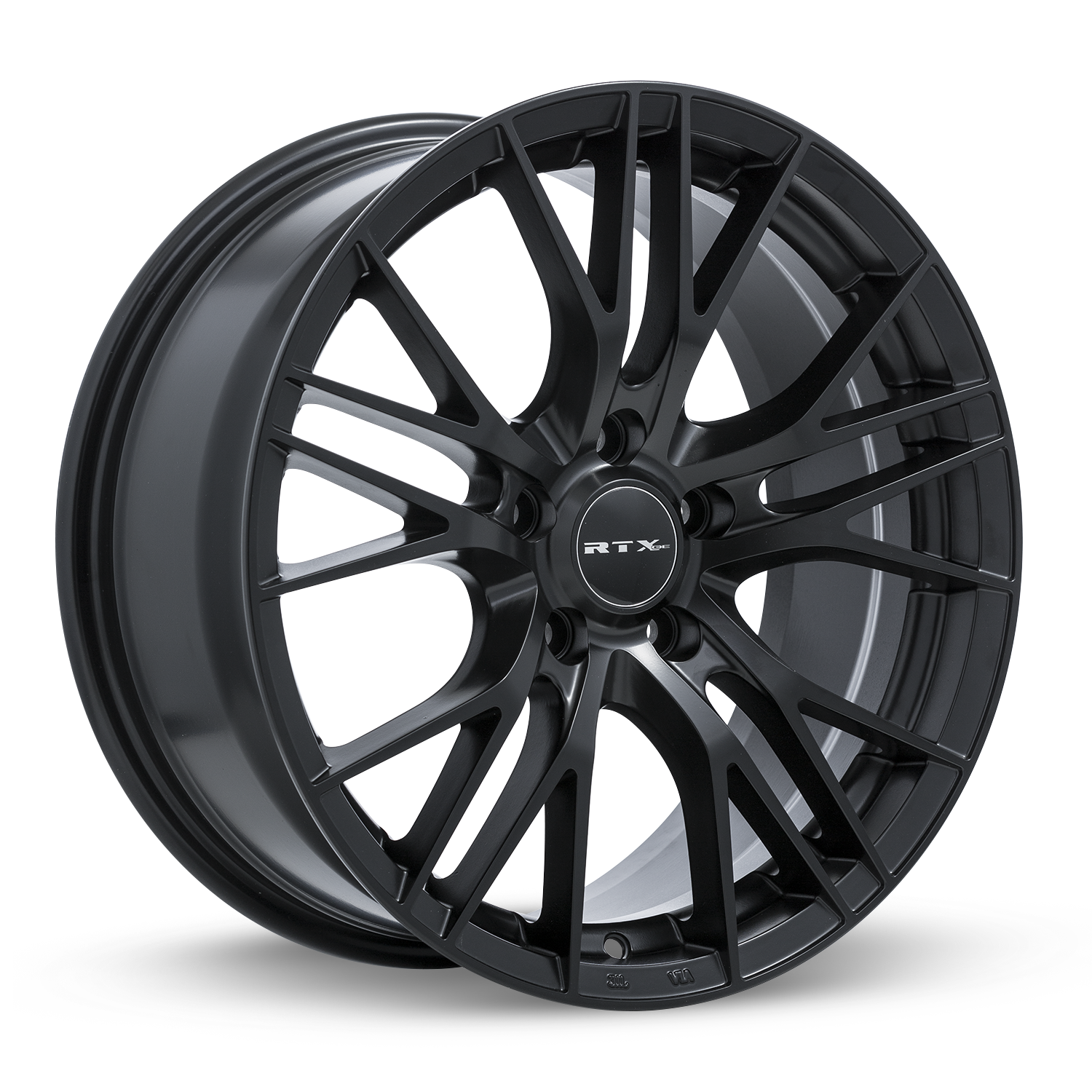 RTX VERTEX SATIN BLACK WHEELS | 17X7.5 | 5X105 | OFFSET: 38MM | CB: 56.6MM