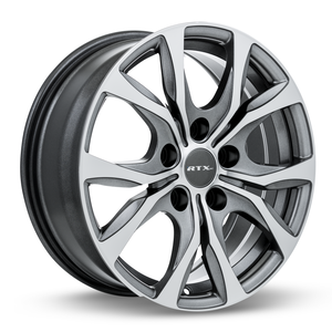 RTX WINDSOR GUNMETAL WITH MACHINED WHEELS | 18X7.5 | 5X127 | OFFSET: 35MM | CB: 71.5MM