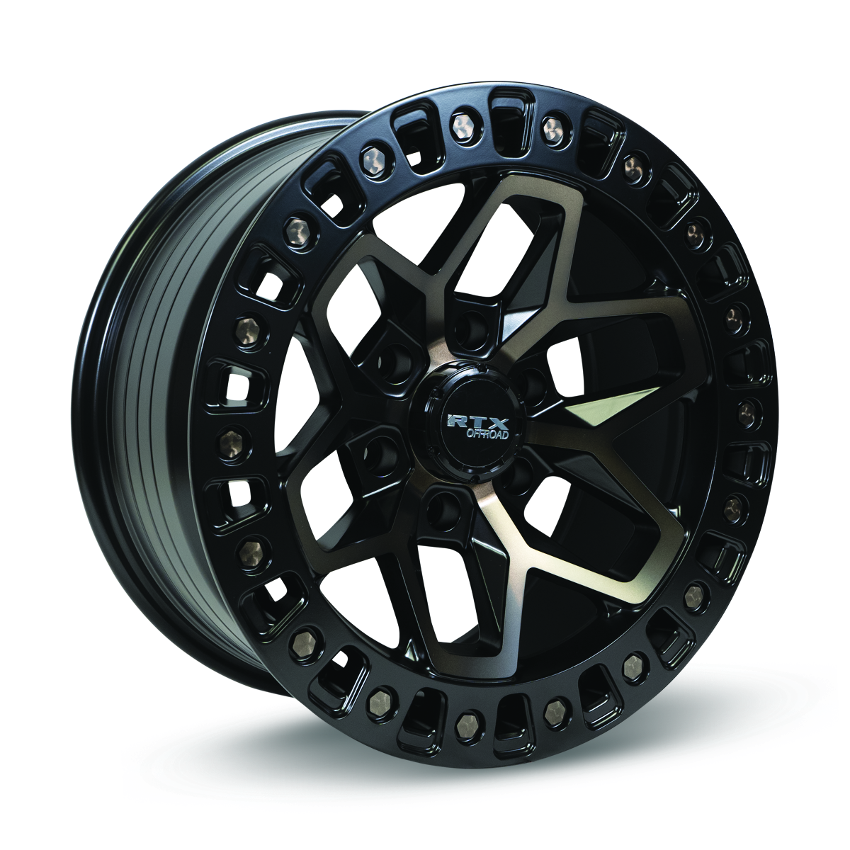 RTX ZION BLACK MACHINED TINTED BRONZE WHEELS | 17X9 | 6X139.7 | OFFSET: 0MM | CB: 106.1MM