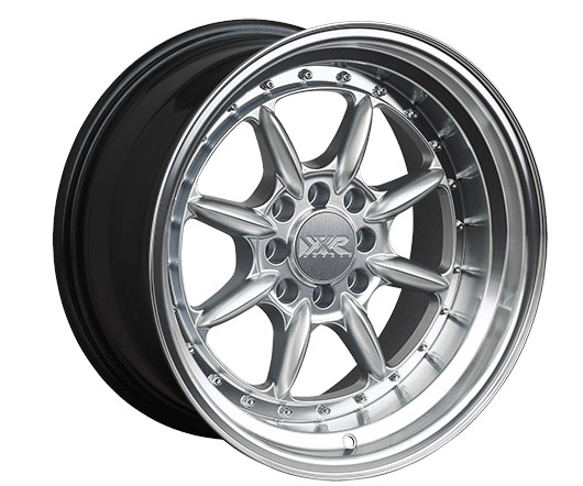 XXR 002.5 HYPER SILVER WITH MACHINED LIP WHEELS | 15X8 | 4X100 