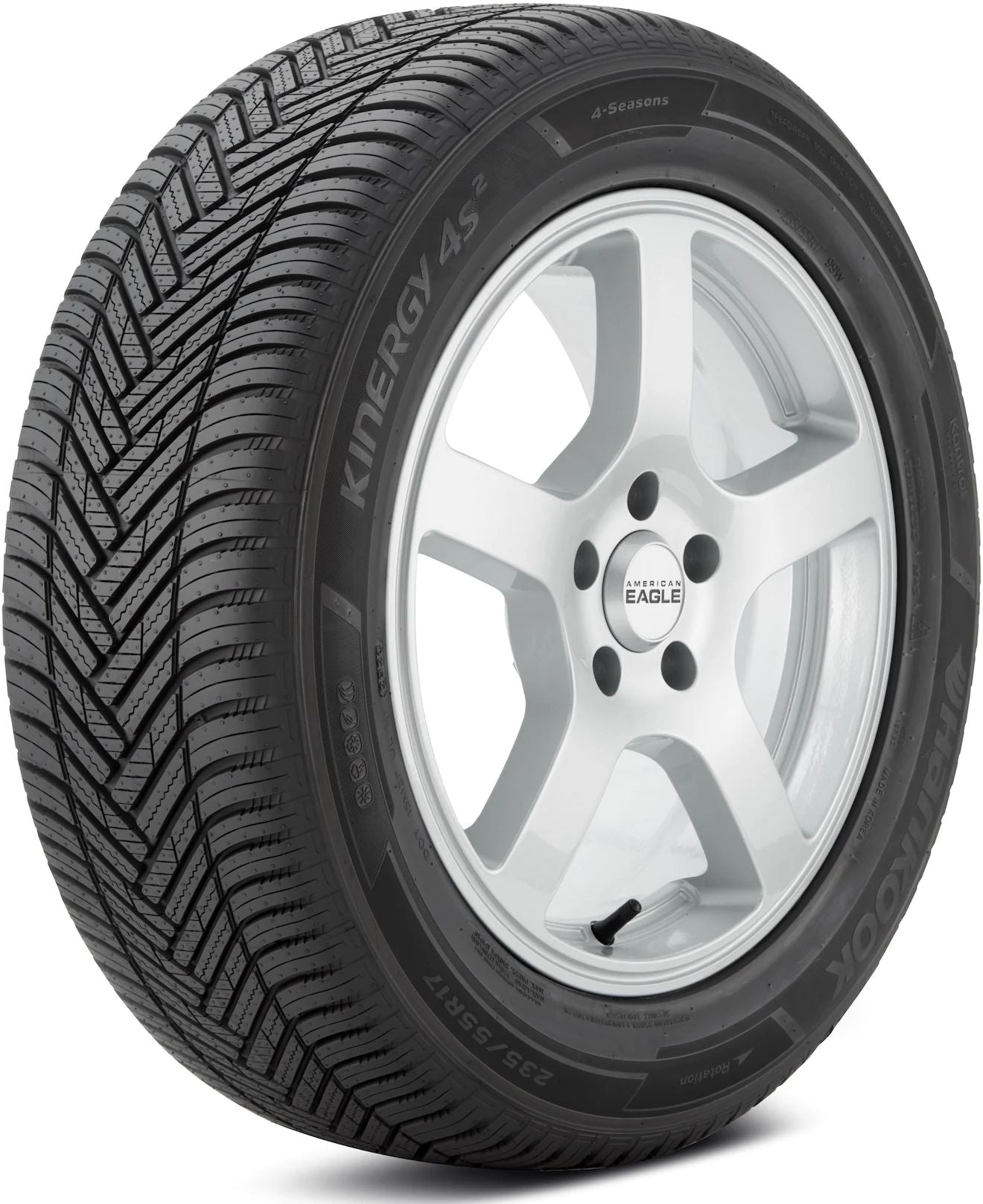 235/60R17 102H HANKOOK KINERGY 4S2 H750 ALL-WEATHER TIRES (M+S + SNOWFLAKE)