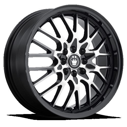 KONIG LACE FACE CUT BLACK WHEELS | 17X8 | 5X114.3 | OFFSET: 45MM | CB: 73.1MM