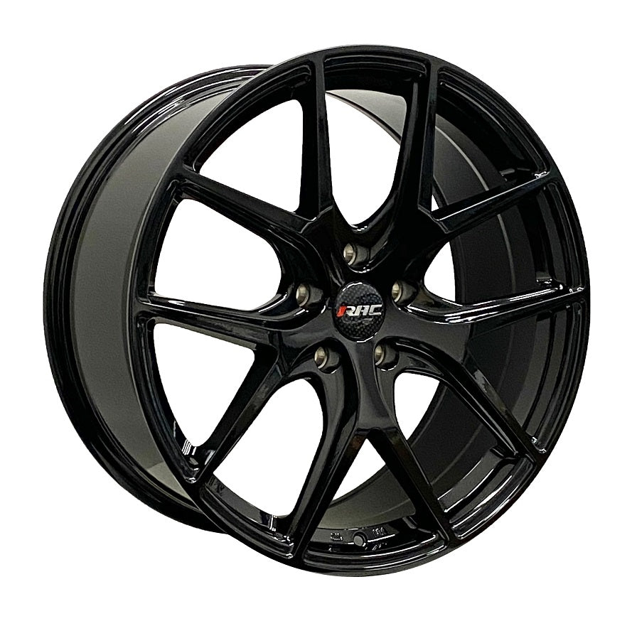 RAC R02GB GLOSS BLACK WHEELS | 17X7.5 | 5X110 | OFFSET: 30MM | CB: 65.1MM