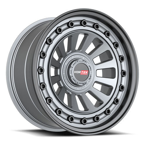 VORTEK VRD-702MTBB MATTE GUNMETAL BLACK BOLTS AND LIP WHEELS | 17X9 | 5X127/5X139.7 | OFFSET: 12MM | CB: 78.1MM