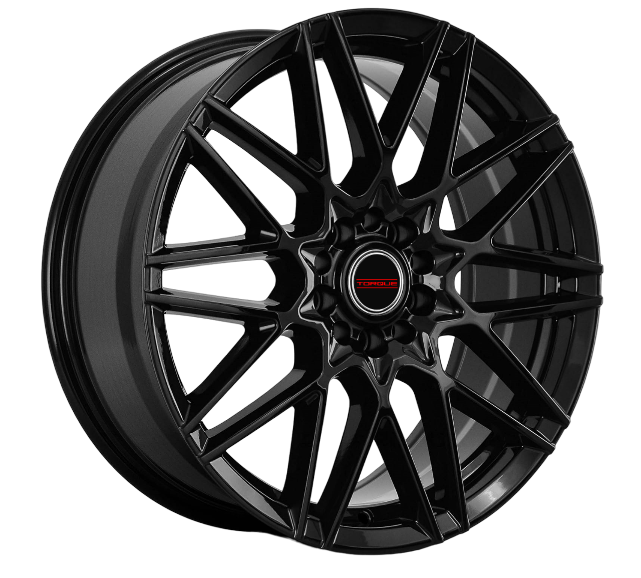 TORQUE VELOCE GLOSS BLACK WHEELS | 18X8 | 5X100/5X114.3 | OFFSET: 40MM | CB: 73.1MM