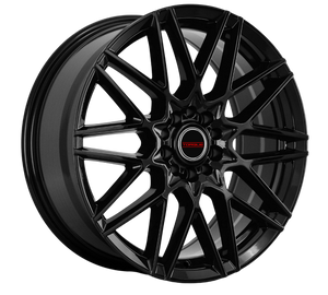 TORQUE VELOCE GLOSS BLACK WHEELS | 18X8 | 5X100/5X114.3 | OFFSET: 40MM | CB: 73.1MM