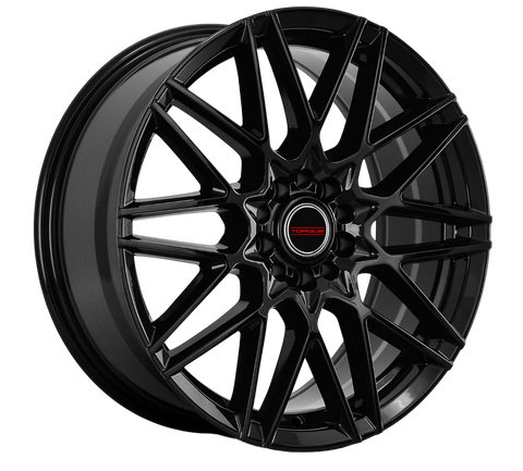 TORQUE VELOCE GLOSS BLACK WHEELS | 18X8 | 5X100/5X114.3 | OFFSET: 40MM | CB: 73.1MM