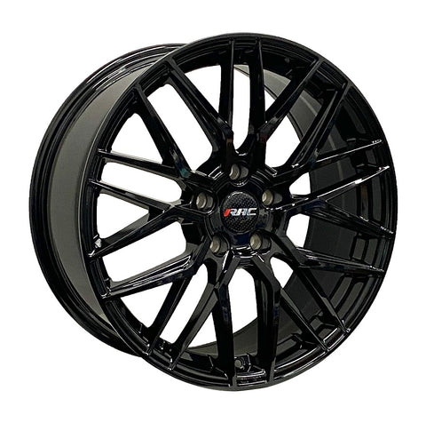 RAC R07GB GLOSS BLACK WHEELS | 18X8 | 5X112 | OFFSET: 32MM | CB: 66.6MM