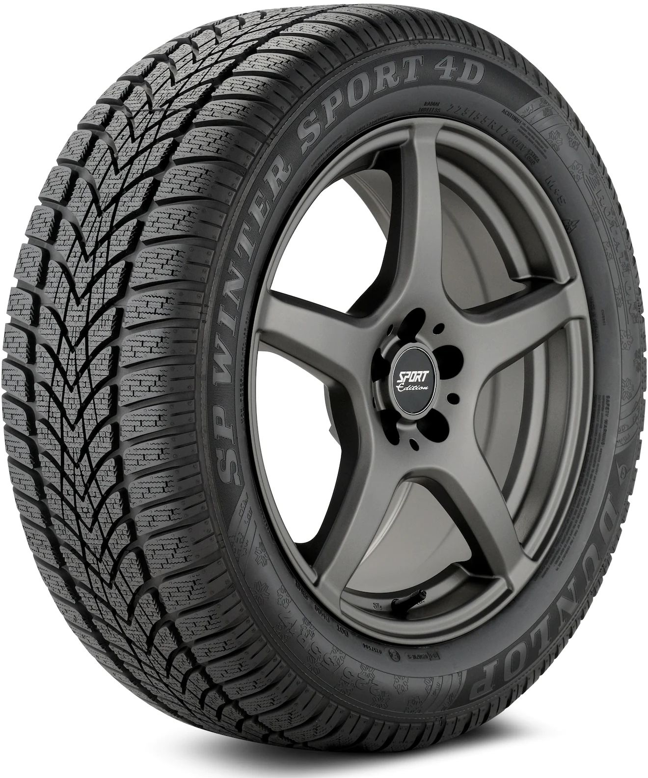 225/55R17 97H DUNLOP SP WINTER SPORT 4D WINTER TIRES (M+S + SNOWFLAKE)