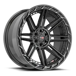VORTEK VRP-501BDCTR BLACK DIAMOND CUT RING W AND DARK TINT WHEELS | 22X10 | 6X135/6X139.7 | OFFSET: -18MM | CB: 106.1MM