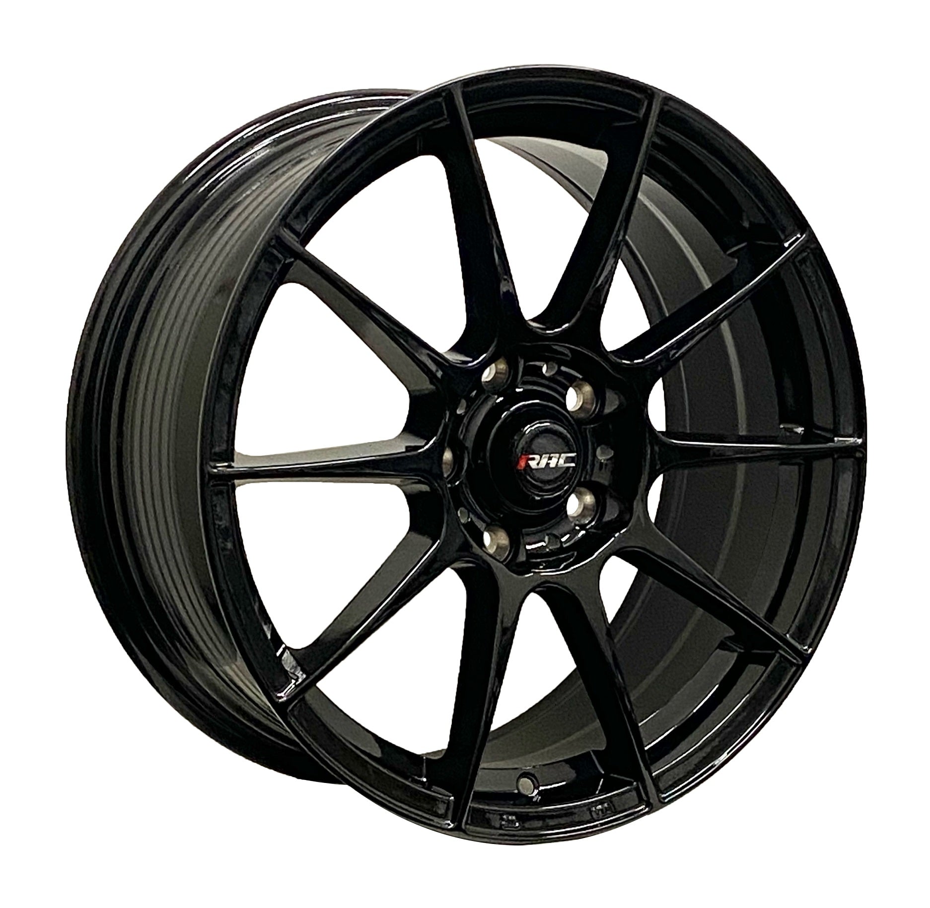 RAC R15GB GLOSS BLACK WHEELS | 16X7 | 5X114.3 | OFFSET: 40MM | CB: 73.1MM