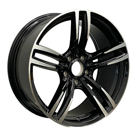 RAC REPLICA B01MB BLACK WITH MACHINED FACE WHEELS | 17X8 | 5X120 | OFFSET: 35MM | CB: 72.6MM