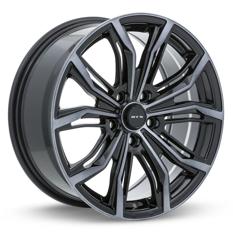 RTX BLACK WIDOW BLACK MACHINED GREY WHEELS | 20X9 | 5X114.3 | OFFSET: 38MM | CB: 73.1MM