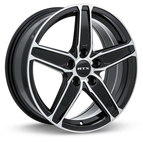 RTX FROST BLACK MACHINED WHEELS | 17X7 | 5X100 | OFFSET: 40MM | CB: 56.1MM